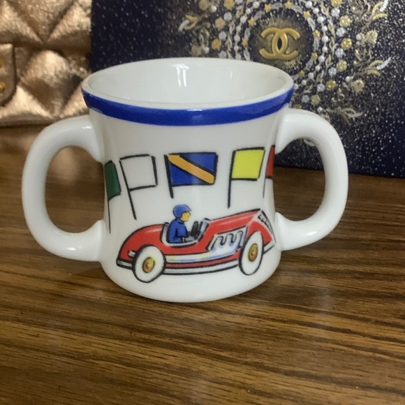 Tiffany & co 2002 Colorful Racing Car Mug with Dual Handles - Picture 1 of 5